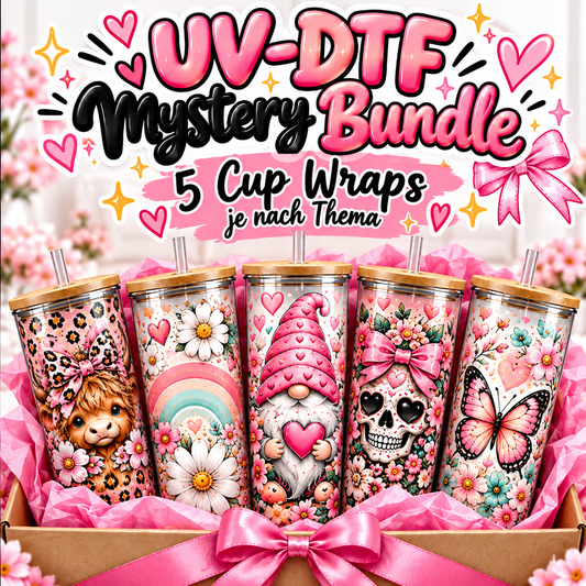 5 Stk 16oz UV-DTF Motive - Mystery Bundle